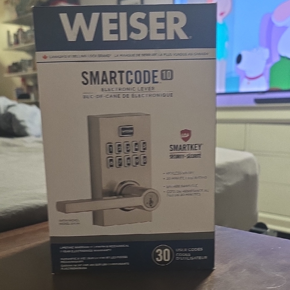 Weiser SmartCode 10 Electronic Lever Lock